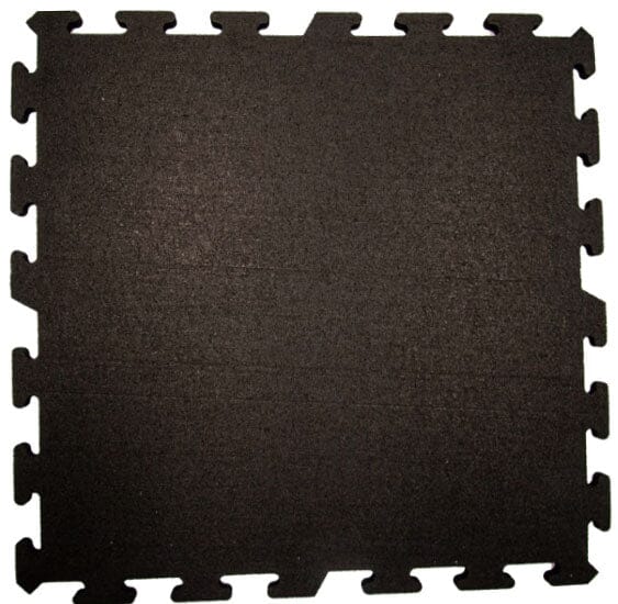 Athletic Textiles 2' x 2' x 3/4" Kodiak LGX interlocking gym tile, shown from above on a white background.