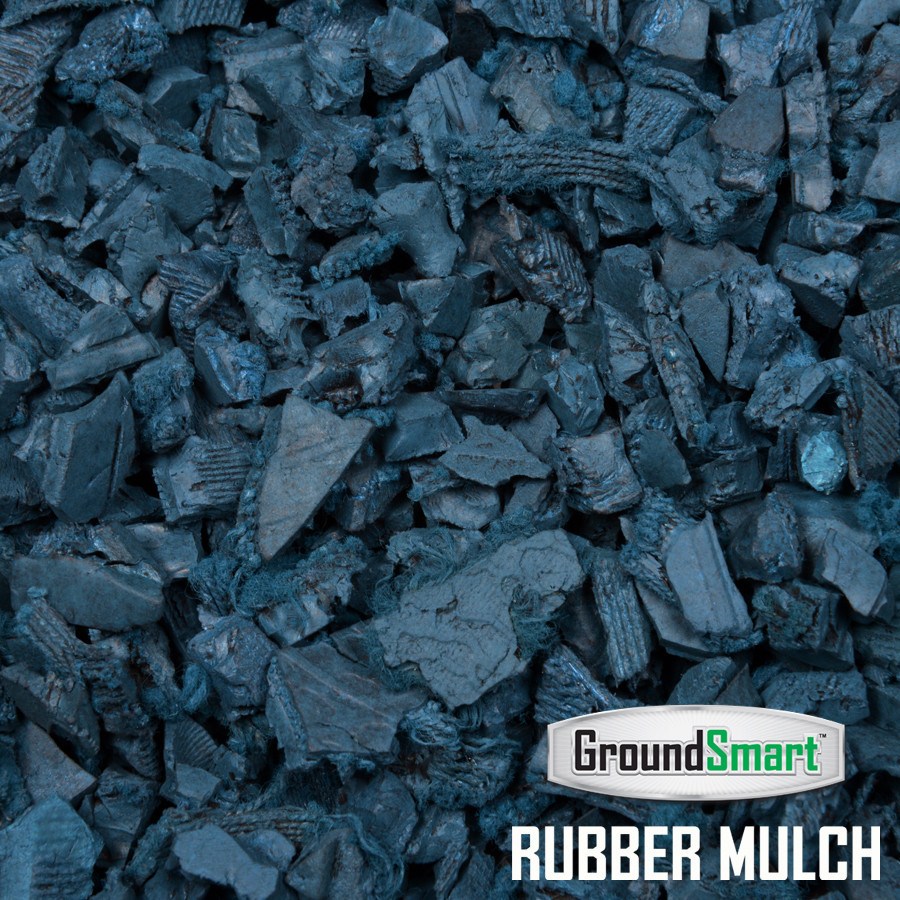 Blue Rubber Mulch