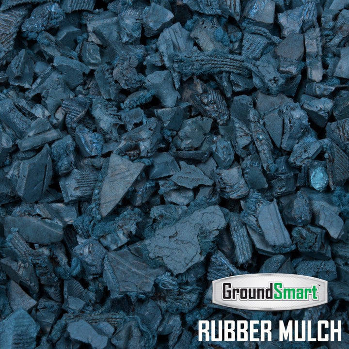 Blue Rubber Mulch