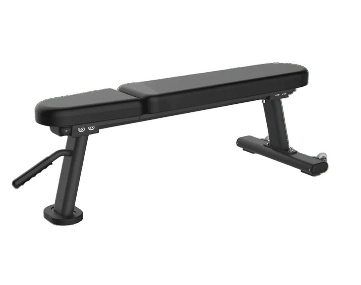 The Echo Kodiak Echo Commercial Flat Bench 32005 features a padded seat and metal frame for strength training.