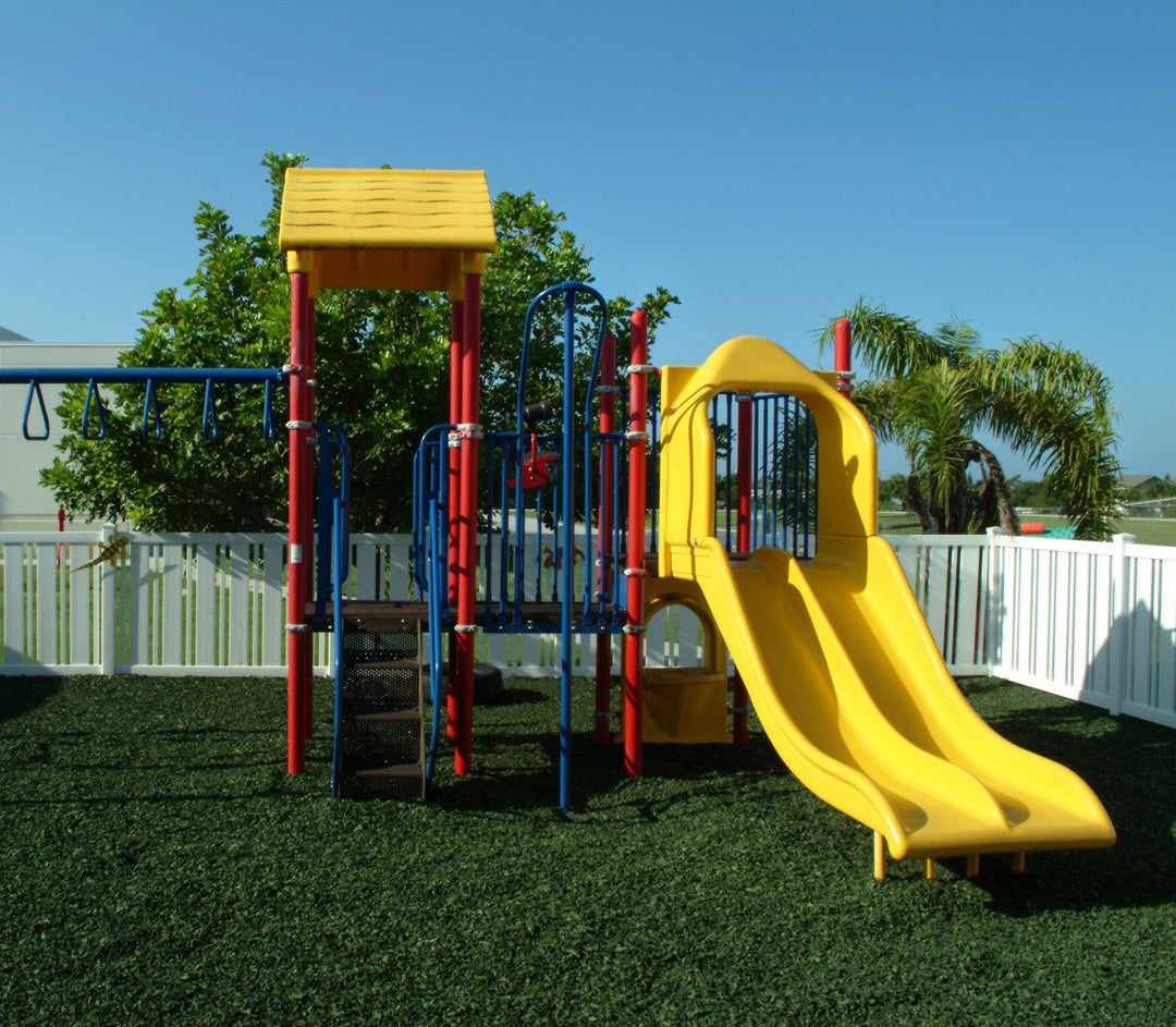 Green GroundSmart Rubber Mulch Playground