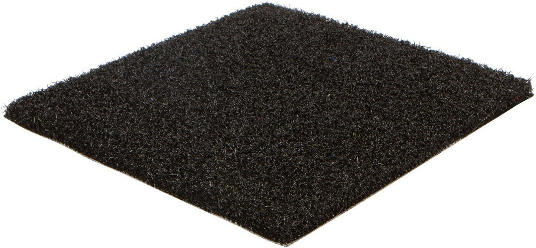 The Athletic Textiles Collegiate Sports Turf pad is a coarse black square, perfect for sports and artificial turf care.