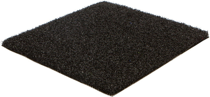 The Athletic Textiles Collegiate Sports Turf pad is a coarse black square, perfect for sports and artificial turf care.