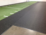 sports Turf with gray speckled rubber